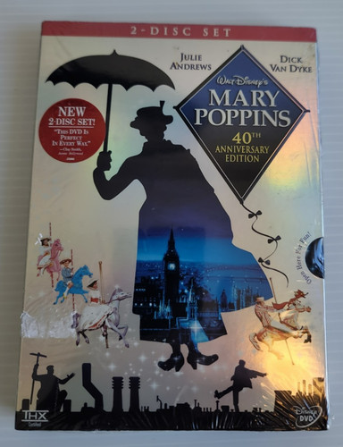 Disney mary poppins dvd 40th - disney, (dvd